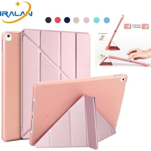 Case for ipad 9.7 2018/2017 5/6th Air2 Air 3 10.5 Leather Soft Smart Cover for iPad 10.2 7/8th 2019 mini 5 Air 4 10.9 Case+Film