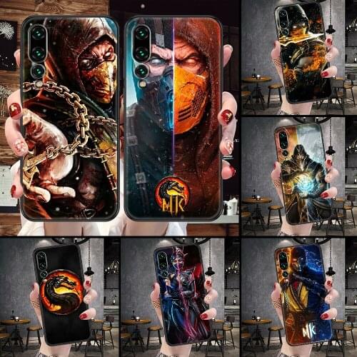 Hot Mortal Kombat Phone Case For Huawei P Mate P10 P20 P30 P40 10 20 Smart Z Pro Lite black painting waterproof silicone