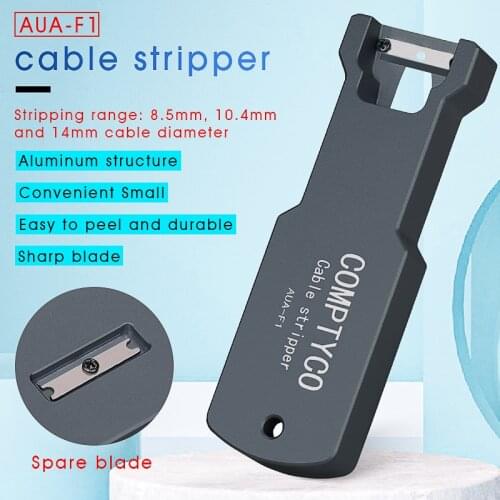 Free shipping Optical Fiber Tool Longitudinal Stripper AUA-F1 Cable Jacket Slitter 8.5mm 10.4mm 14mm Cable Sheath Cutter Slitter