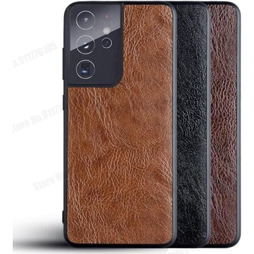 Leather Tree Pattern Shockproof Phone Case for Samsung Galaxy S21 Ultra S20 Plus S10 Lite Note 20 Ultra 5G Skin Feel Phone Cover