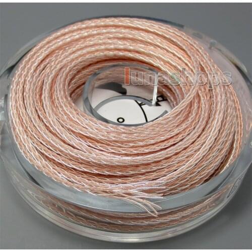 LN005029 Acrolink FP-8101A+C PCOCC Signal Silver Plated 8 wires Mixed Earphone Cable