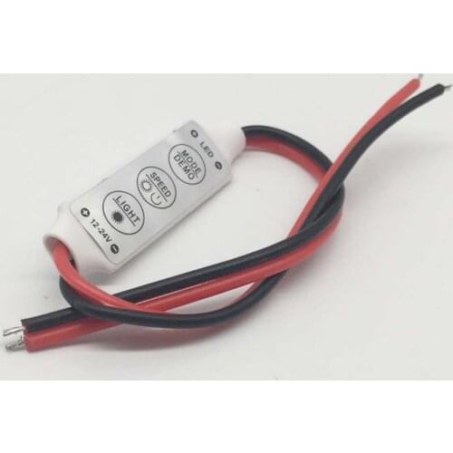 12V-24V Mini 3 Keys Single Color LED Controller Brightness Dimmer for led 3528 5050 strip light