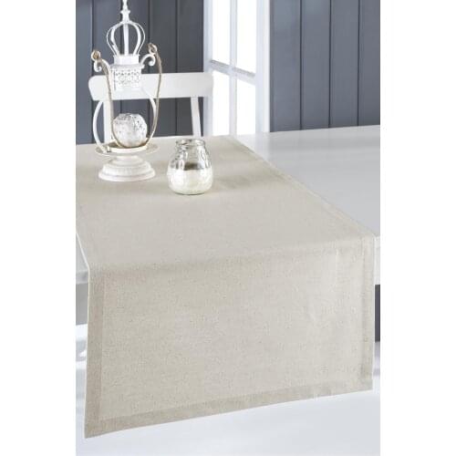 Plain Linen Fabric Authentic Decorative Runner Naturel Wedding Christmas Decoration Tablecloth Luxury