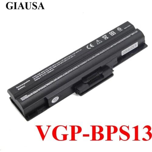 GIAUSA NEW laptop battery for Sony Vaio BPS13/B VGP BPS13/Q VGP-BPS13B/B BPS21B/B BPS21 GN-AW VGN-CS VGN-FW VGN-NS VGN-NW