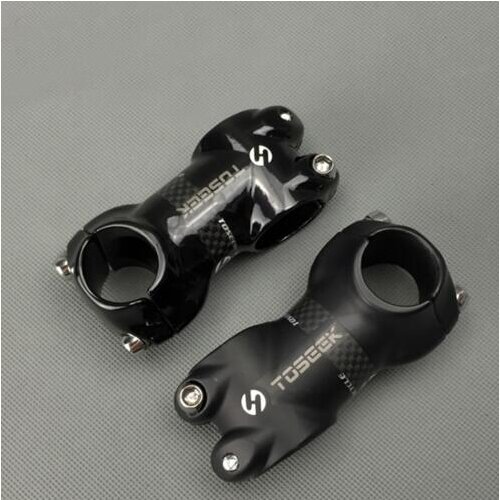 New TOSEEK 3K matt Glossy Carbon + Aluminum Bike Stem MTB Road Bicycle Stem 25.4 * 50 60 70 80mm Bicycle Stem