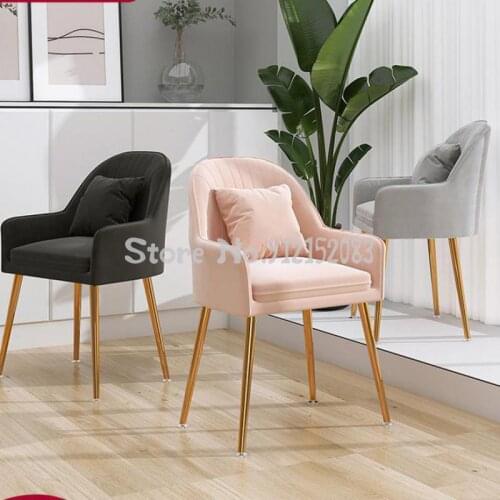 Dining Chair Nordic Light Luxury Home Simple Bedroom Stool Net Red Nail Art Makeup Chair Back Chair Dining Table Desk Chair