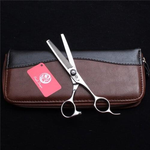 6" 17cm JP 440C Purple Dragon Thinning Scissors Professional Hairdressers Scissors Salon&Home Hair Scissors Antler Tooth Z2002
