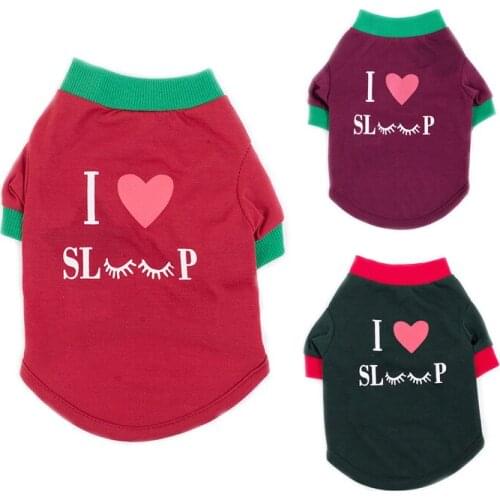 Christmas Dog Clothes Cotton Pet Clothing for Small Medium Dogs Vest Shirt New Year Puppy Dog Costume Chihuahua Pet Vest Shirt