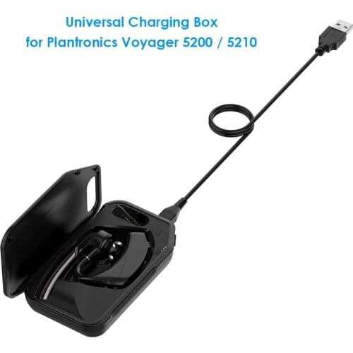 Headphone Charging Cases Headset Charger Box Easily Carrying Lightweight Earphone Part for Plantronics Voyager 5200 5210