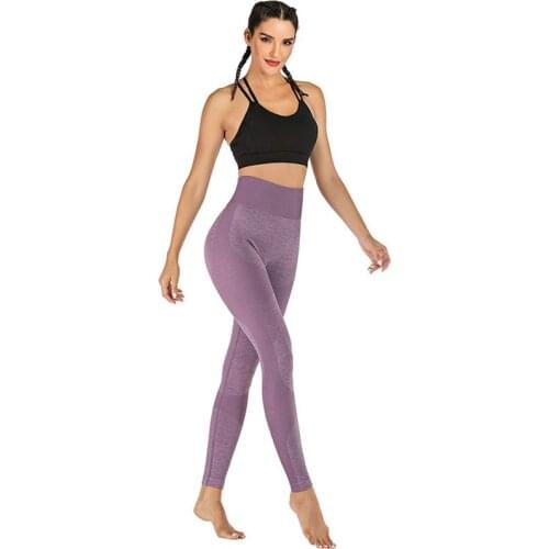 FLORATA Leggings High Waist Seamless Women Leggings Casual Ankle-length Fitness Gym Pants Push Up Sportwear Solid Female Legging
