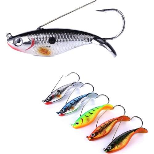 1Pcs VIB Fishing Lure 8.5cm 21.2g Anti Grass Fishing Wobbler Isca Artificial Bait Hard Lures Laser Body Lifelike Ice Fish Tackle