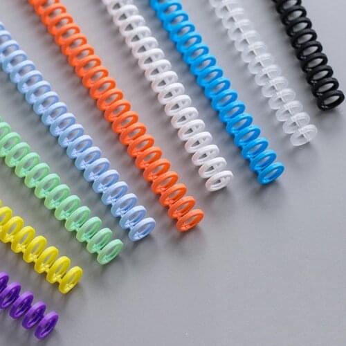 10pcs 16mm A4/A5/B6/A7 Binding Rings 30 Hole Loose-leaf Binding Strip Plastic Loose-leaf Ring Binding Clip Loose-leaf Buckle New