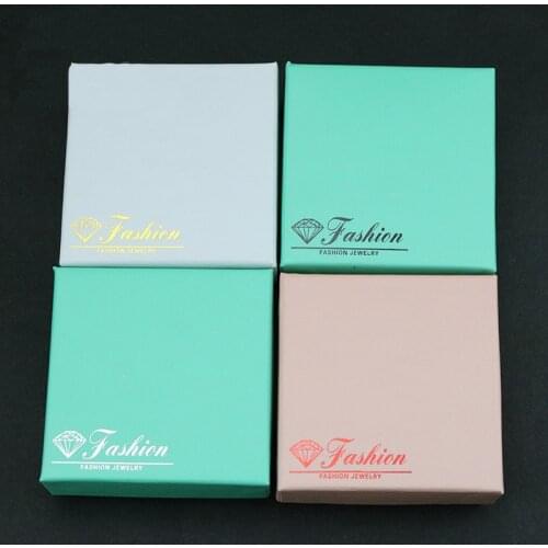 10 Pcs/Lot Kraft Paper Gift Boxes With Fashion Jewelry Ring Necklace Pendant Earring Persentation Box Cases Display Packaging