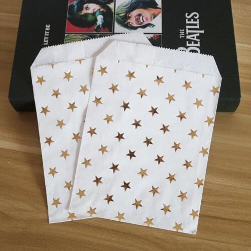 25/50pcs Rose Gold Treat Candy Bags Food Safe Bags Wedding New Year Party Favors Supplies Gift Bags Packing For Guests