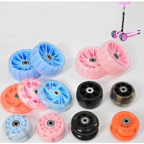 Scooter Accessories Childrens Three-Wheel Four-Wheel Scooter Wheel Scooter PU Wheel for Children Scooter
