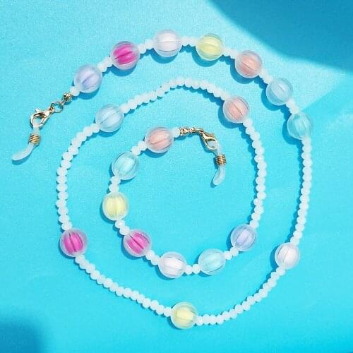 Fashion Crystal Beaded Glasses Chains Lanyard Face Mask Chain Holder Eyeglass Rope Sunglasses Cord Neck Strap Gift For Women