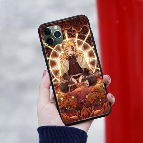 Kyojuro Rengoku anime Phone case cover shell For iPhone SE 6s 7 8 Plus X XR XS 11 Pro Max Samsung S Note 8 9 10 20 Plus ultra