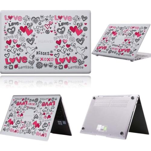 Love Heart EVA Pattern Laptop Case For Huawei MateBook 13/13 AMD Ryzen/14/D14/D15/X 2020/X Pro/Pro 16.1/Honor MagicBook 14/15