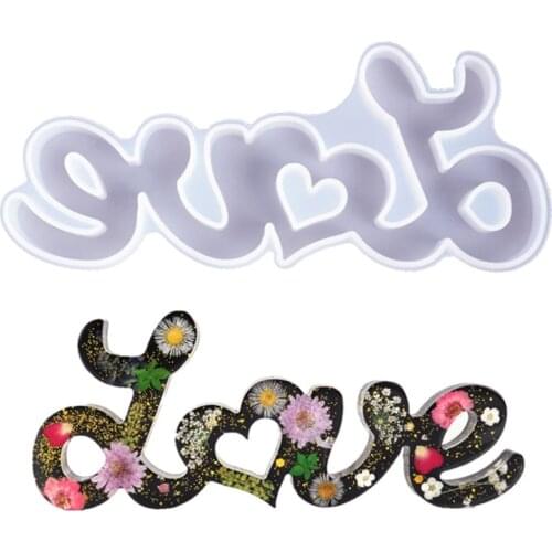 13MC Large Mom Love Letter Pendant Resin Mold Mother 's Day Love Sign Word Mold Silicone Mold Epoxy Resin Molds Craft Tool