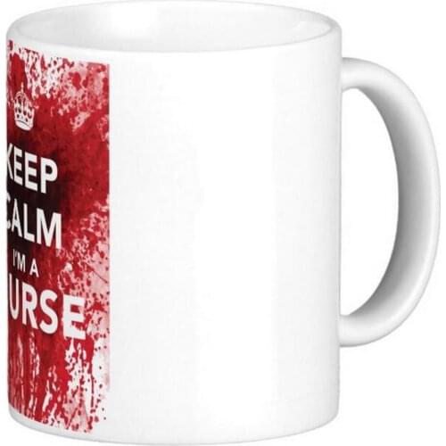 Funny 'Keep Calm I'm a Nurse High Quality White Coffee Mugs Tea Mug Gift By LVSURE Ceramic Mug Travel Coffee Mugs