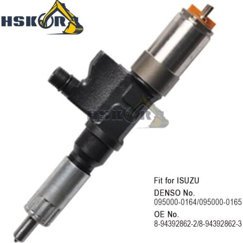 Common rail injector 095000-0165,095000-0164,095000-0165 6TE1 for ISUZU DENSO 8-94392862-2 8-94392862-3