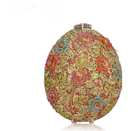 Hot Sale Luxury Women Evening Bag Flower Crystal Clutch With Top Quality Female Party Purses Ladies Wedding DiamondHandbag