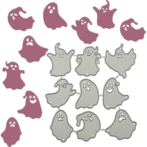 Ghost Shape Metal Cutting Dies DIY Halloween Invitation Card Scrapbooking Embossing Craft Paper Cutter Mold