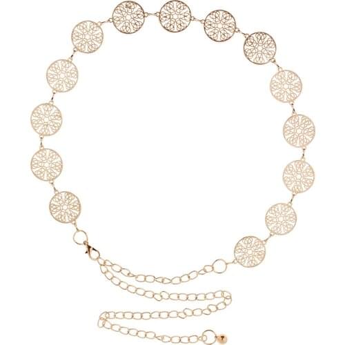 Fashion Boho Gold Waist Chain Belly Beach Dress Belt Waistband Formal