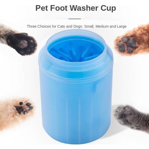 Soft Silicone Pet Paw Cleaner Pet Foot Washer Paw Cleaner Brush Quickly Wash Dirty Cat Foot Cleaning Bucket Pet