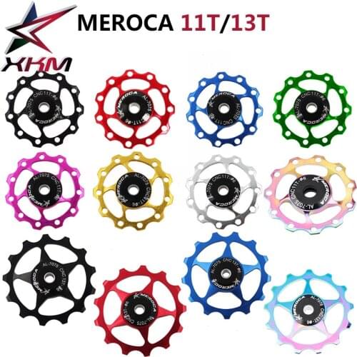 11T/13T Aluminum Alloy MTB Mountain Bike Bicycle Rear Derailleur Pulley Jockey Wheel Road Bike Guide Roller for 7/8/9/10 Speed