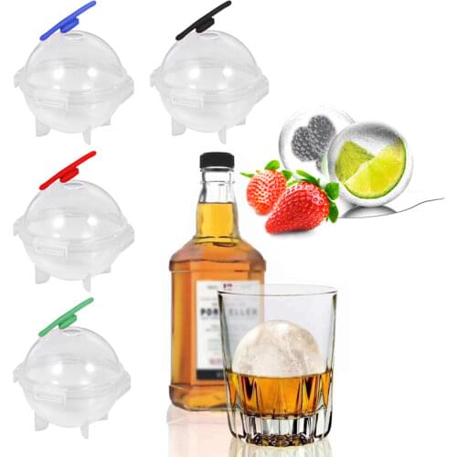 New 5CM Round Ball Ice Cube Mold DIY Ice Cream Maker Plastic Ice Mould Whiskey Ice Tray for Bar Tool Kitchen Gadget Accessories