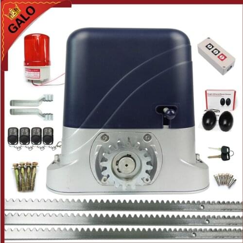 Move 800kg door AUTOMATIC SLIDE GATE OPENER ELECTRIC OPERATOR wheeled machine DOOR SECURITY kits with 4m rack