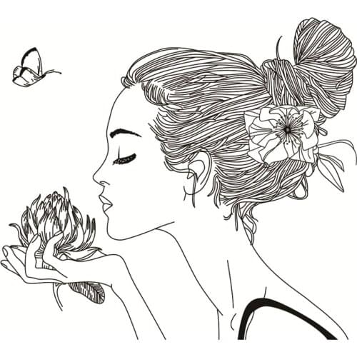 Flower girl Transparent Clear Silicone Stamp/Seal for DIY scrapbooking/photo album Decorative clear stamp sheetstampons