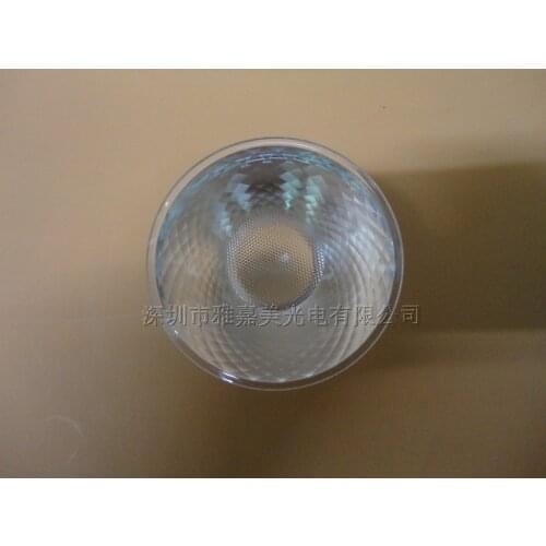 COB LED lens diameter 75MM 24 degrees , Integrated surface light source Lens