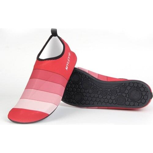 Unisex Men Aqua Sandals Skin Water Shoes Beach Socks Yoga Exercise Pool Stripe Gradient Swim Slip Surf Dropship#0419