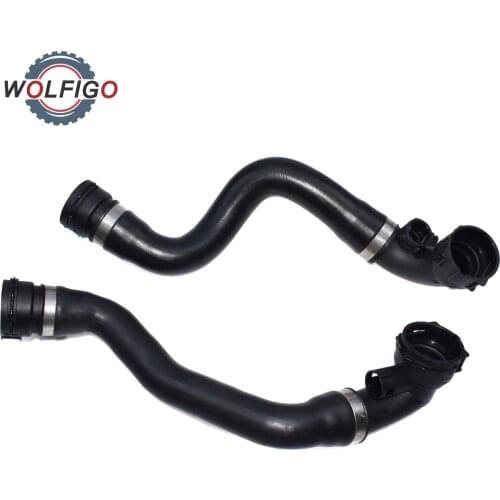 WOLFIGO Upper Lower Radiator Coolant Hose For BMW E53 X5 3.0L-L6 2001 2002 2003 2004 2005 2006 11537508688 11537500733