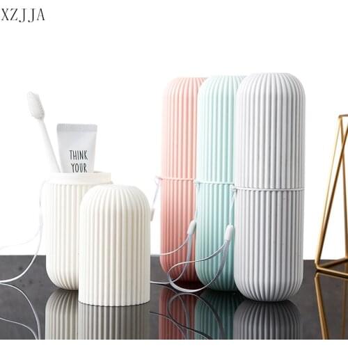 XZJJA Portable Toothbrush Storage Box Outdoor Dust-proof Tooth Brush Protect Container Bathroom Toothbrush Organizers Case