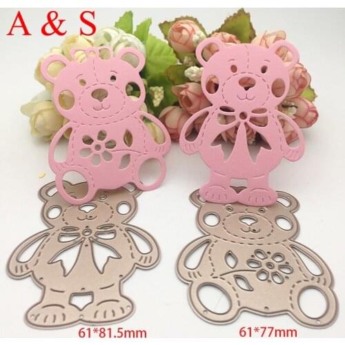 Y312 METAL CUTTING DIES CUT 2pc Bear die Scrapbooking paper craft emboss knife blade punch die cut stencils
