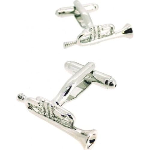 Cufflinks for Shirt Trumpet Plated