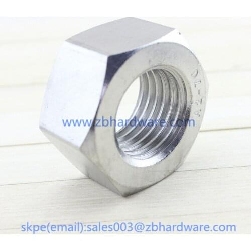 10pcs M14 DIN934 304 stainless steel hex nut