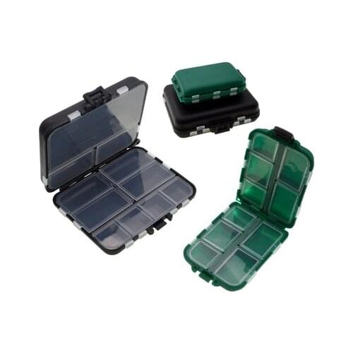 16/10 Cells Practical Double-layer Hard Plastic Fishing Tackle Box Storage Box Sundries Box Fishing Accessories Box Tool Box