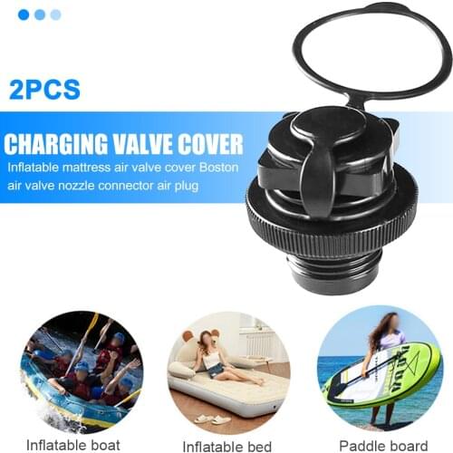 2pcs Air Valve Nozzle Caps for Inflatable Boat Kayak Raft Mattress Airbed