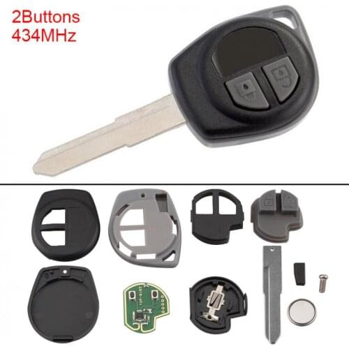 433MHz 2 Buttons Keyless Uncut Flip Car Remote Key Fob with ID46 Chip for SUZUKI SWIFT SX4 alto JIMNY VITARA IGNIS Splash