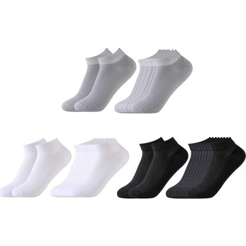 5/10 Pairs of Low Cut Sneaker Socks Men Women Short Half Socks Sports Socks