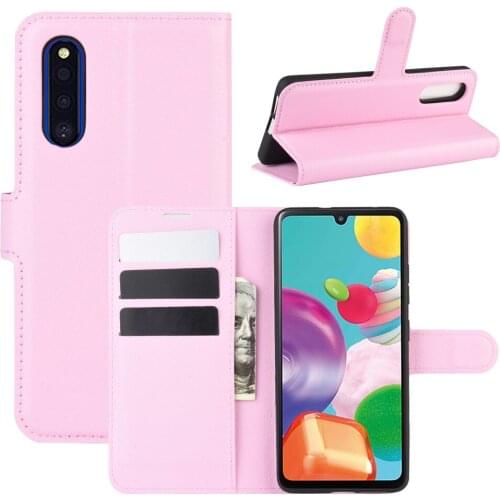 20pcs Litchi Pattern Wallet Leather Cover Flip Card Slot Case For Samsung Galaxy A21S A01 Core A11 A21 A31 A41 A51 A71 A81 A91