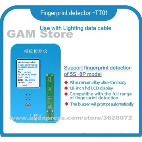 JC-TT01 For iPhone 5S/6G/6S/6P/6SP/7G7P/8G/8P Fingerprint Detection Home Press Button Key Read Tester Touch ID Function Testing