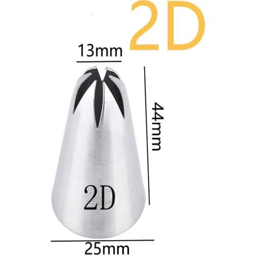 Pastry Nozzles Icing Piping Tips Stainless Steel Rose Cream Bakeware Cupcake Cream Cake Decorating Set Stainless Steel Nozzles