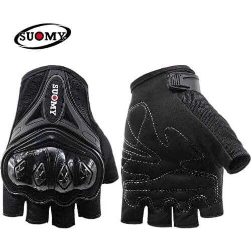 Motorcycle summer half hockey gloves knight motorcycle racing seasons gloves male off-road riding gloves