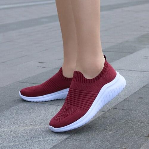 Wujie Summer New Womens Vulcanized Casual Shoes Comfortable Breathable Mesh Lightweight Thick Bottom Ladies Fashion Sneakers-43