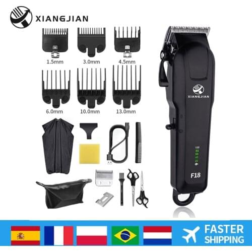 Electric Hair Clipper Man Adjustable Shaver Trimmer For Men Barber Professional Beard Rechargeable Hair Cutting Machine XJ-F18
